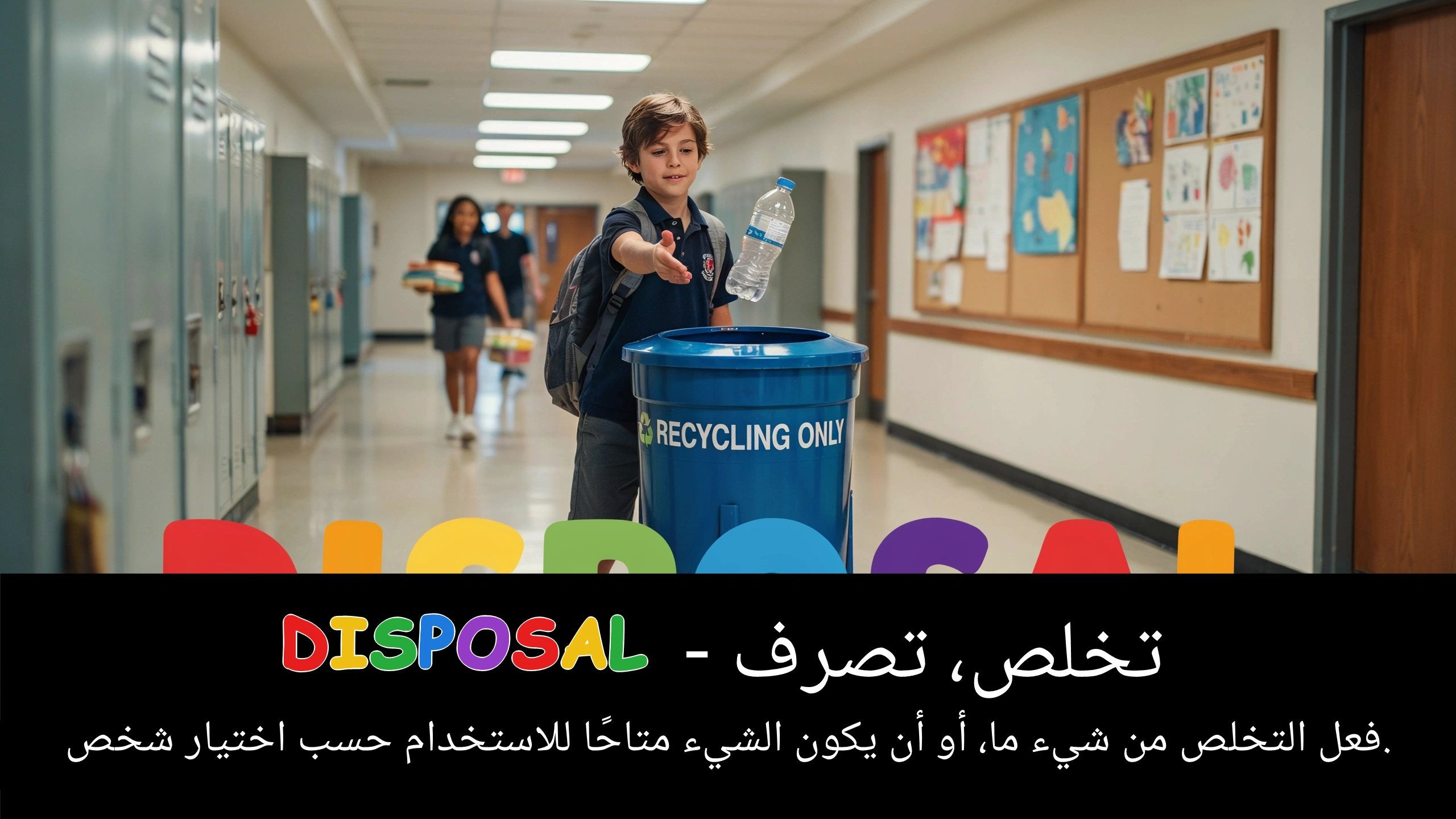 Arabic Illustration for disposal
